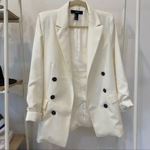 White / cream Oversized Blazer
